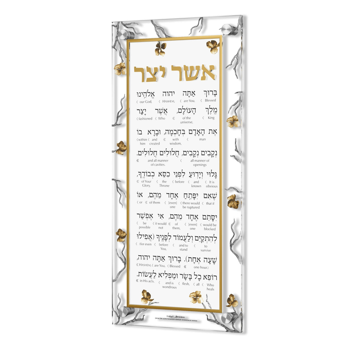 Artscroll Schottenstein interlinear version with English translation under each Hebrew word