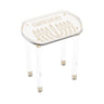 Gold version of the table v2 with gold menorah embroidery and gold leg rings