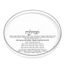 Silver version of the Round Classic Havdalah tray with silver rim and silver Havdalah title