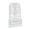 Silver version of the Tishrei pack, front view of the cards and holder