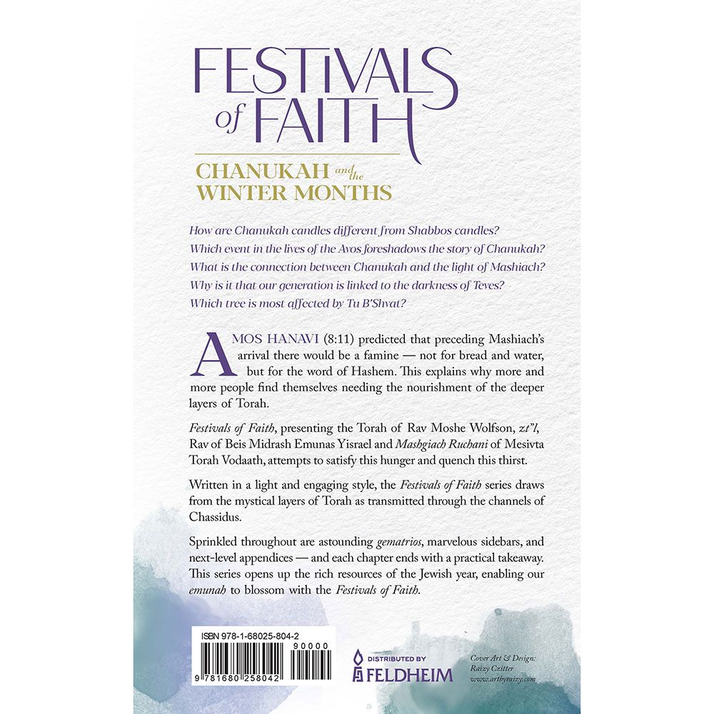 Back cover of Festivals of Faith