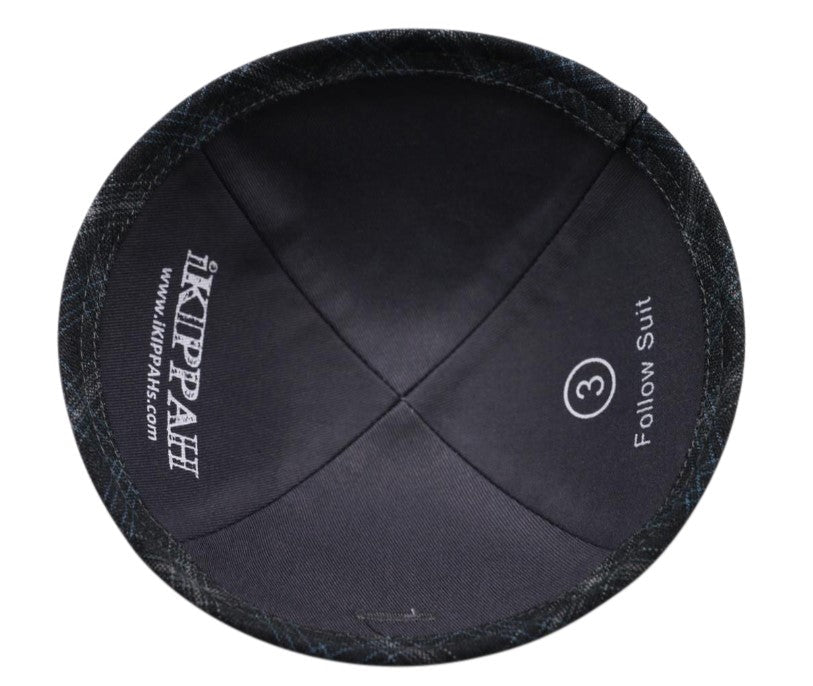 Close-up of Yarmulka Kippah lining and stitching