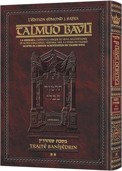 Daf 42b-84a of Sanhedrin in French, 744 pages on capital procedure and the rebellious elder