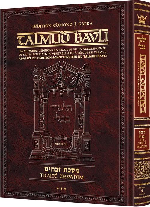 Zevachim volume three, daf 83a to 120b, completing the tractate in the French Talmud series
