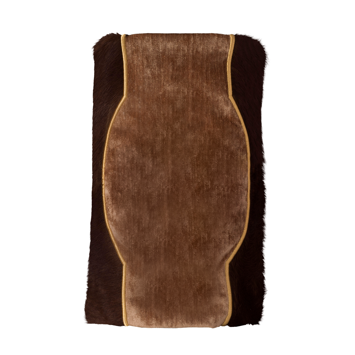 Fur and Velvet Torah Mantle - style #821 - Brown