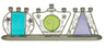 Garden menorah with colored glass