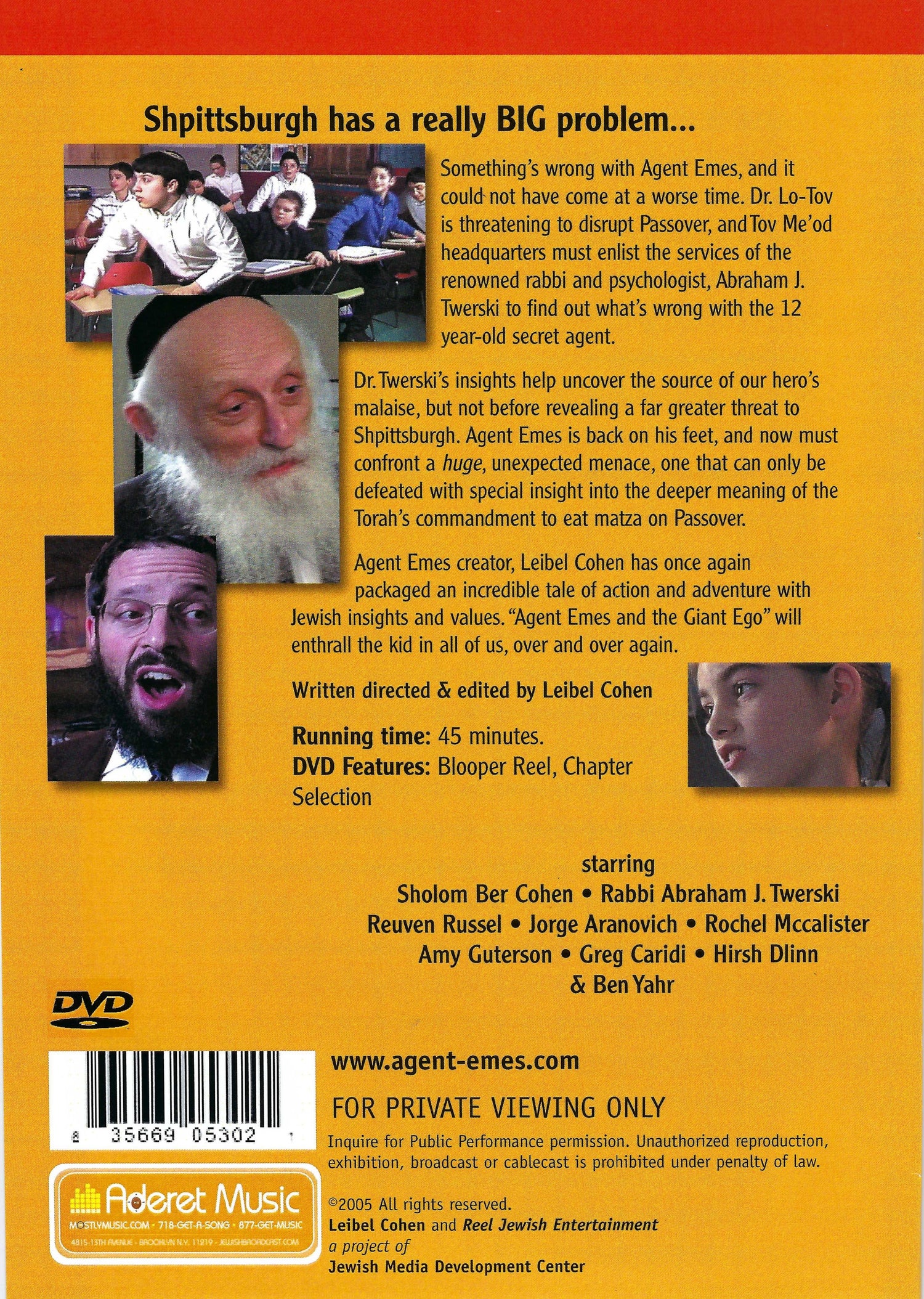 Agent Emes - Episode 4 (DVD) — Jewish music DVD | Judaica Square Lakewood