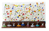 Glass confetti menorah