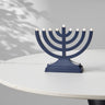 Rite Lite Go Menorah Portable Electric Menorah, Incandescent Bulbs, Matte Navy, Battery or USB