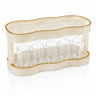 Waterdale Curved Kiddush Fountain — 10 Acrylic Cups | Judaica Square Lakewood