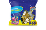 Chanukah Dreidels pouch of ten medium gold and silver metallic dreidels