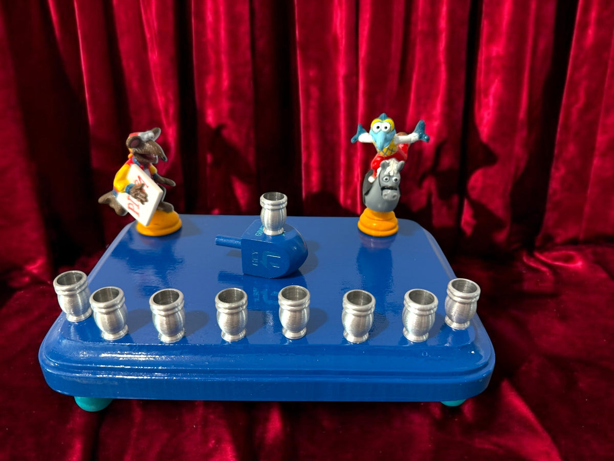 Gonzo and Ralph Muppets menorah, view 6
