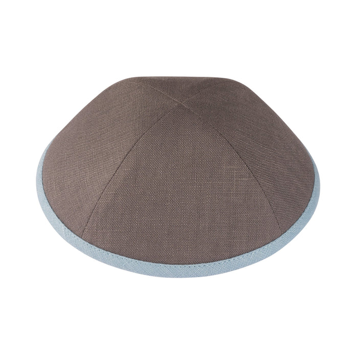 Blue Linen Kippah - iKippah by Judaica Square