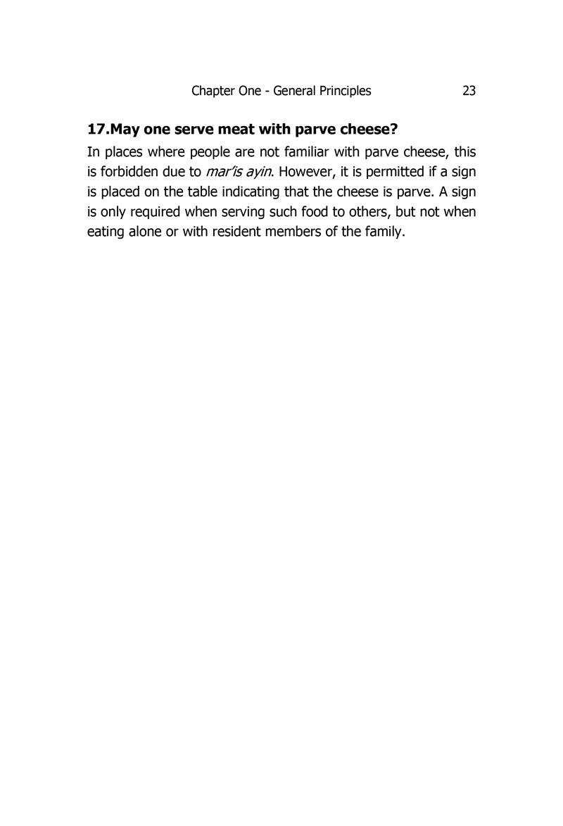 Guidelines The Kosher Kitchen