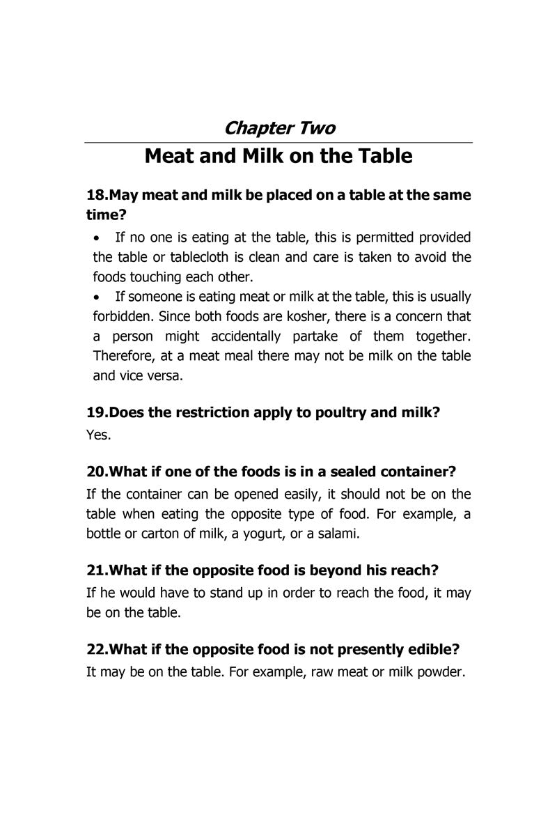 Guidelines The Kosher Kitchen