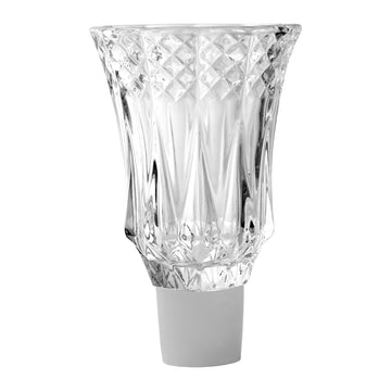 Hanukkah Oil Glass, Crystal, Number 10, for Menorahs and Leichters, front view