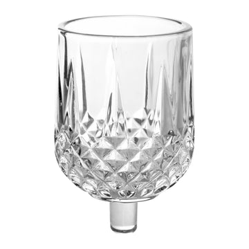Hanukkah Oil Glasses, Crystal, Number 13, 9 Pack, angle view