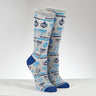 Rite Lite Happy Chanukah Adult Crew Socks, Cotton Blend