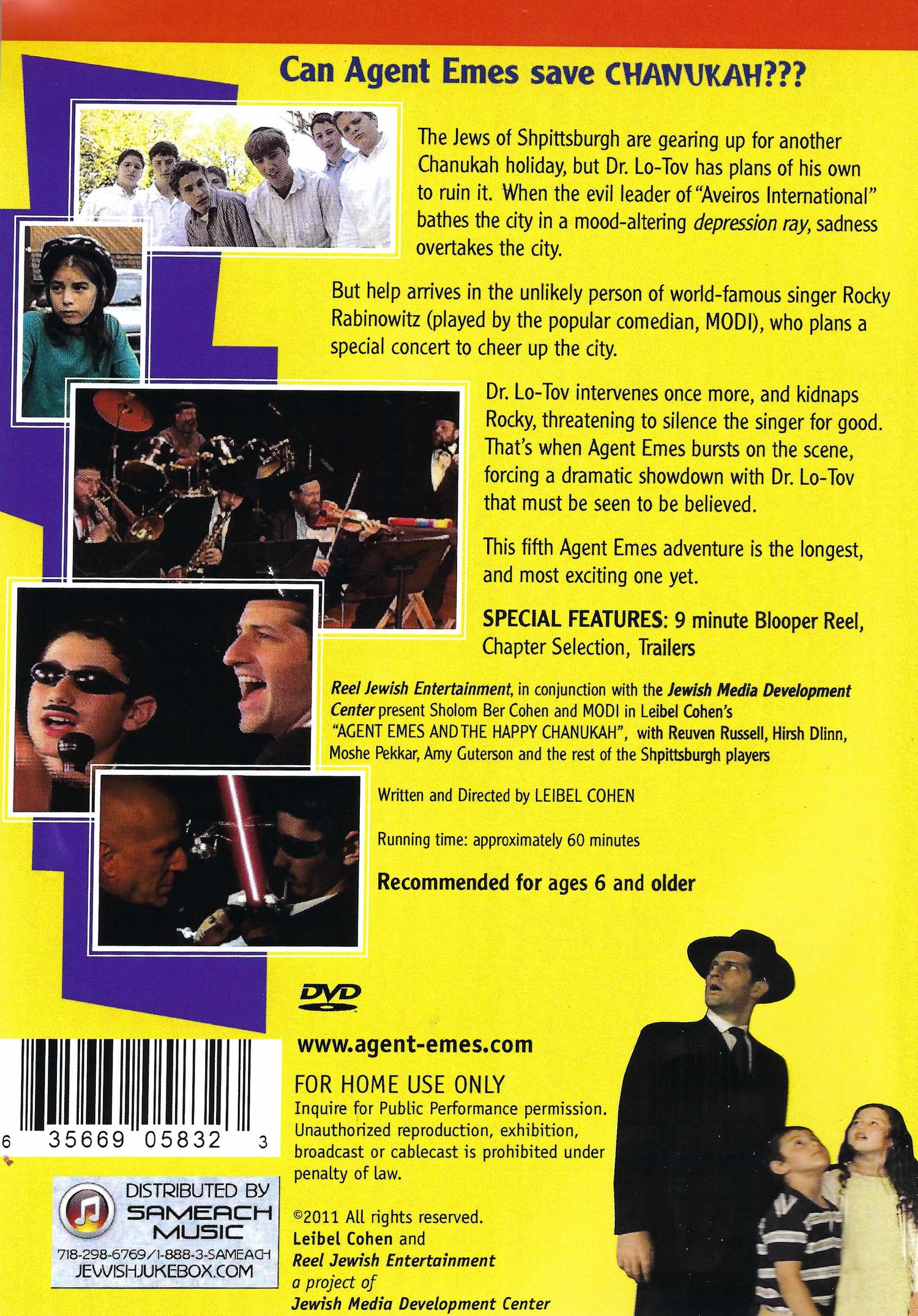 Agent Emes - Episode 5 Happy Chanukah (DVD) — Jewish music DVD | Judaica Square Lakewood