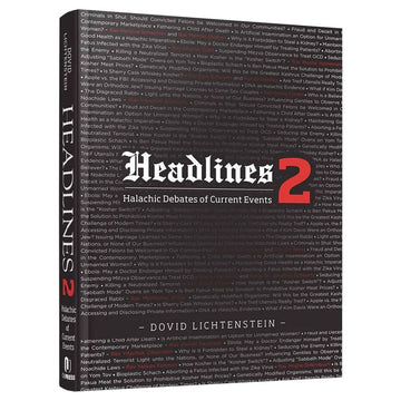 Headlines 2 front cover — Dovid Lichtenstein, hardcover, published by Menucha Publishers