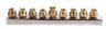 Emanuel Strip Chanukah Menorah Pomegranates-- Gold (EM-HK2)