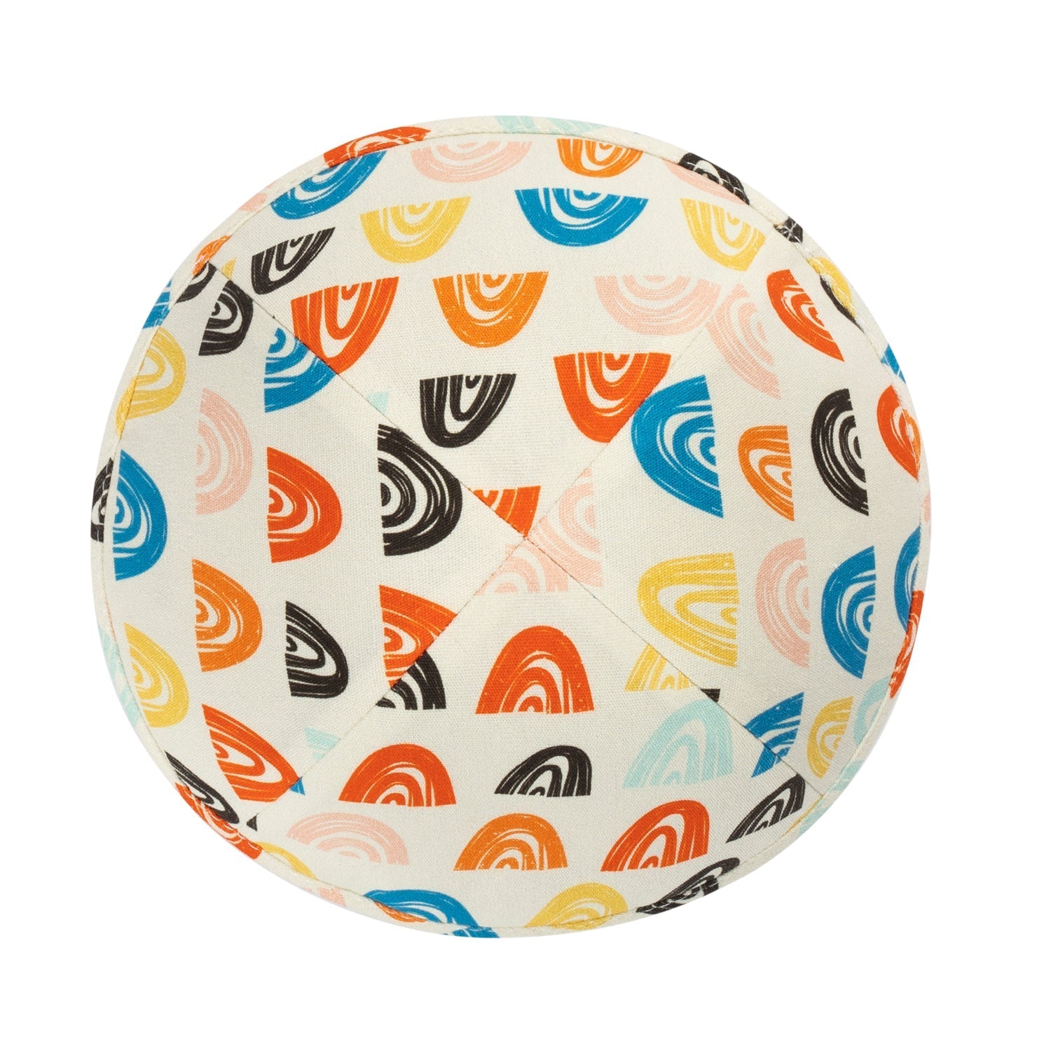 Yarmulka Kippah - side view showing six-panel design
