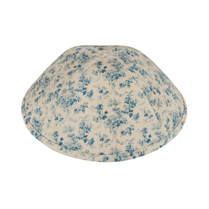 Vintage Floral Kippah – Cream Yarmulke