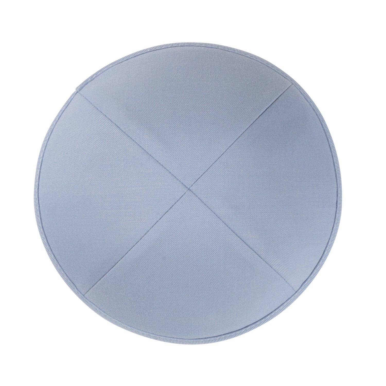 Periwinkle Yarmulka Kippah - side view showing six-panel design