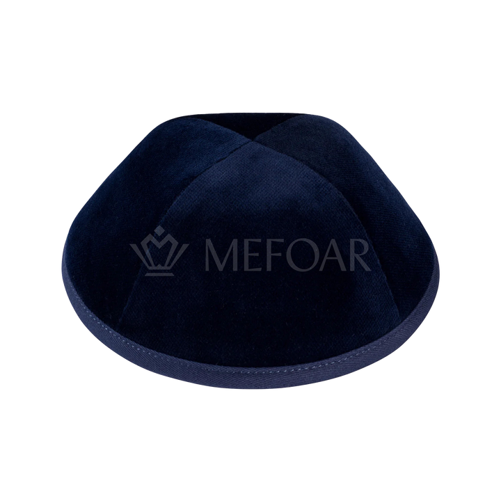 iKippah Navy Velvet Kippah / Yarmulke