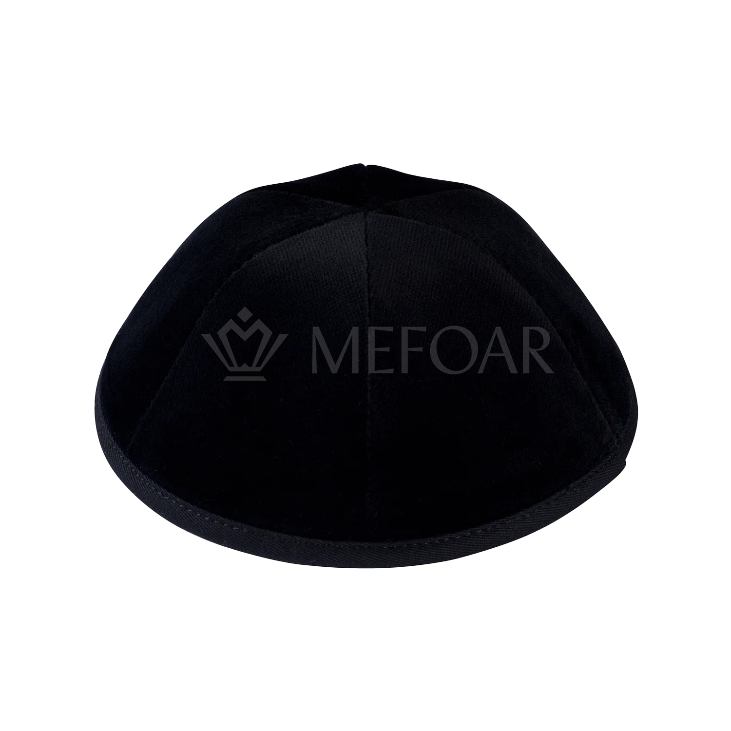 Ikippah Yarmulke - Black, Velvet - Kippahs view 2 | Judaica Square Lakewood