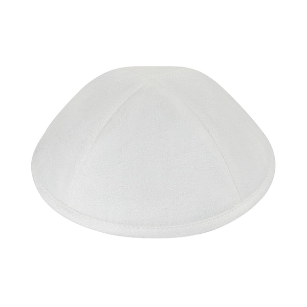 White Suede Kippah - iKippah by Judaica Square