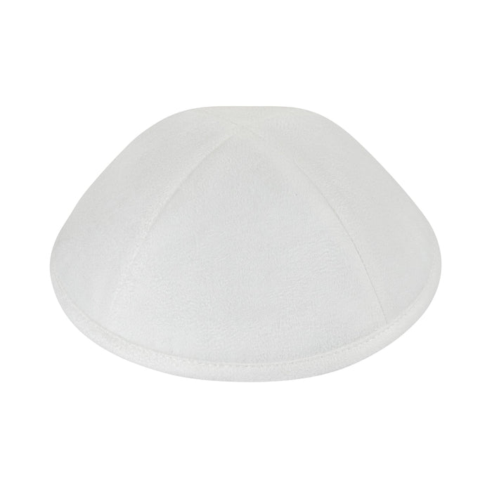 White Suede Kippah - iKippah by Judaica Square