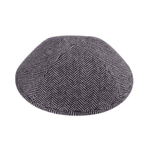 Gray Wool Kippah - iKippah by Judaica Square