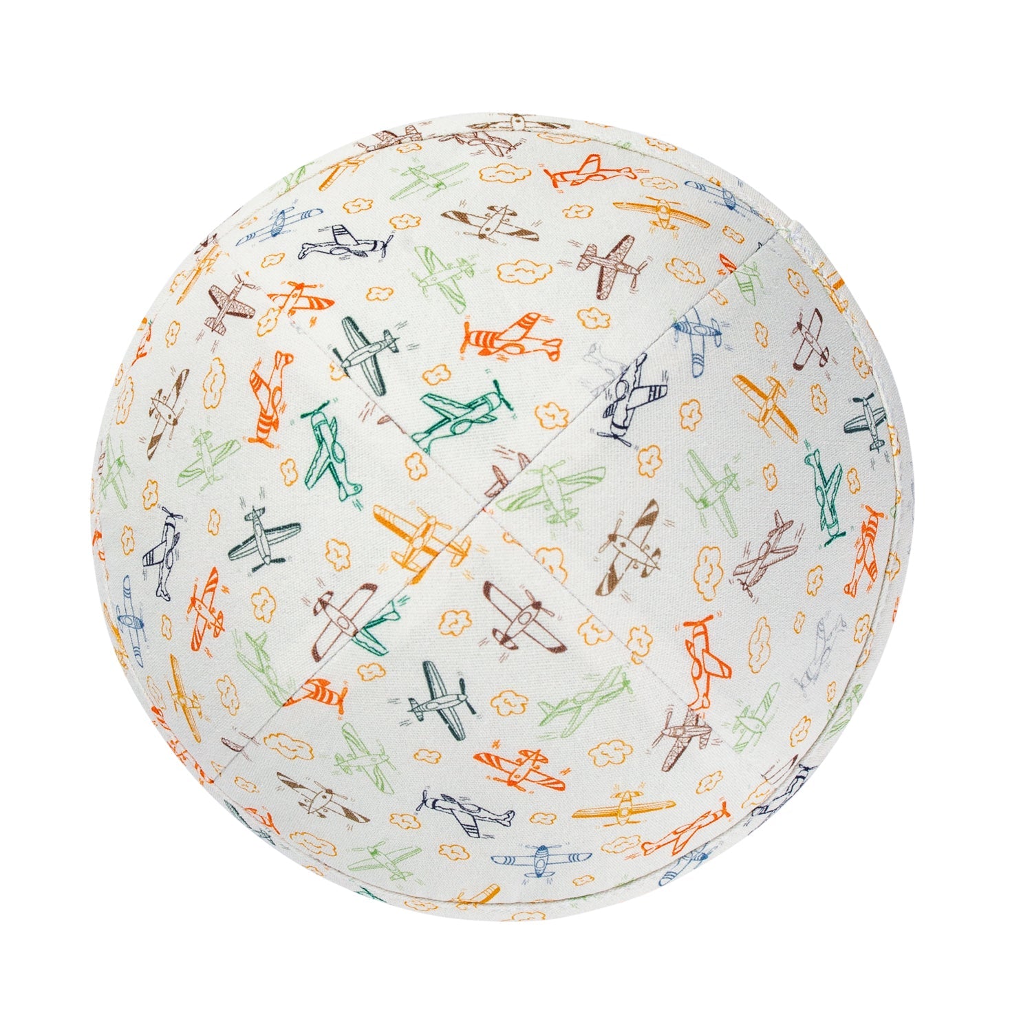 Yarmulka Kippah - side view showing six-panel design