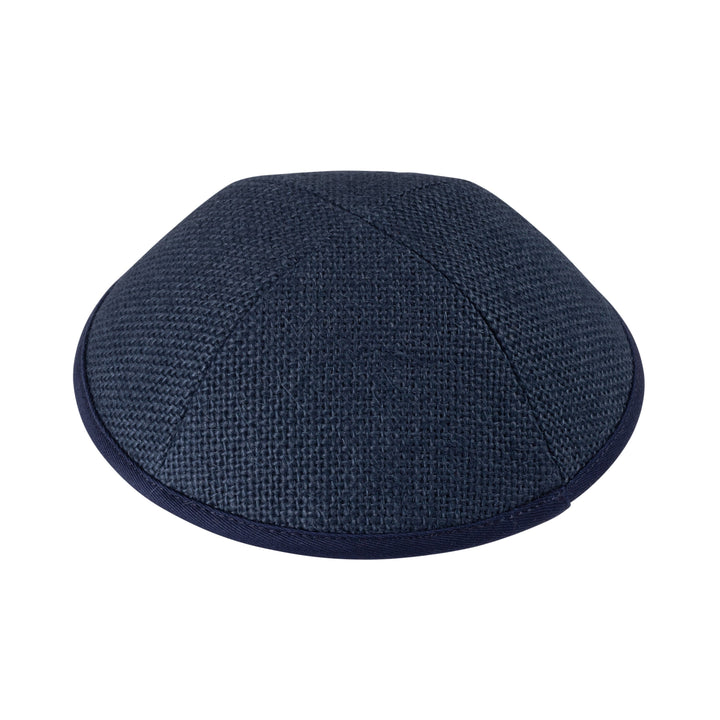 Navy Burlap Kippah / Yarmulke