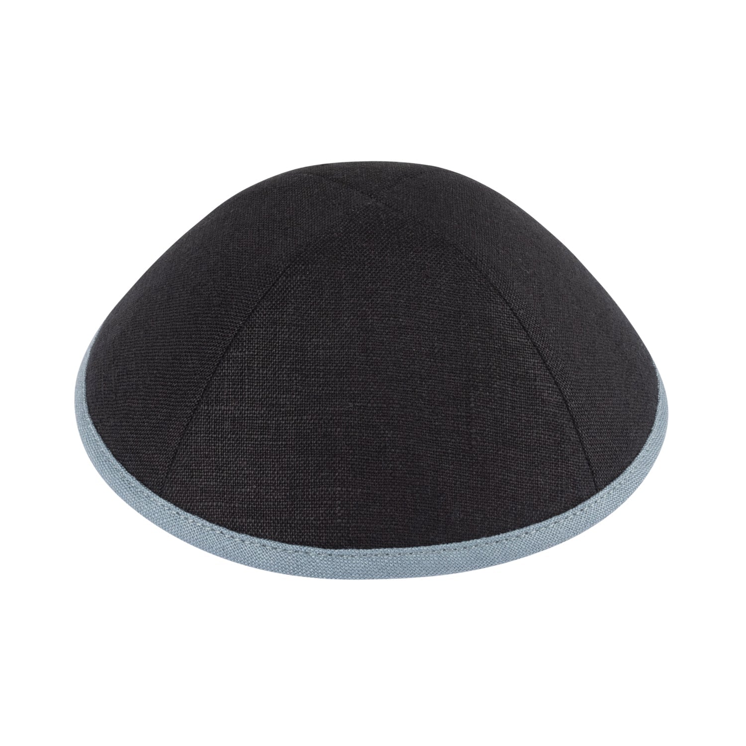 Black Linen Kippah - iKippah by Judaica Square