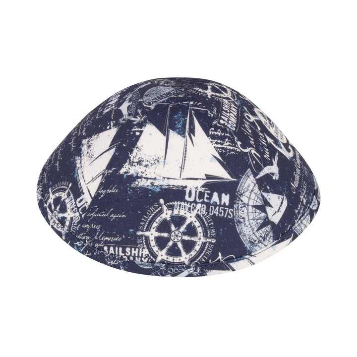 Sail Away Kippah – Cotton Yarmulke