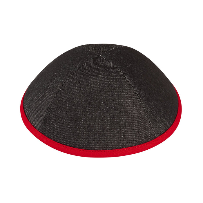 Red Denim Kippah for Boys - iKippah by Judaica Square