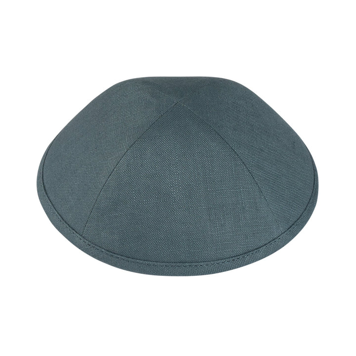 Blue Gray Linen Kippah / Yarmulke