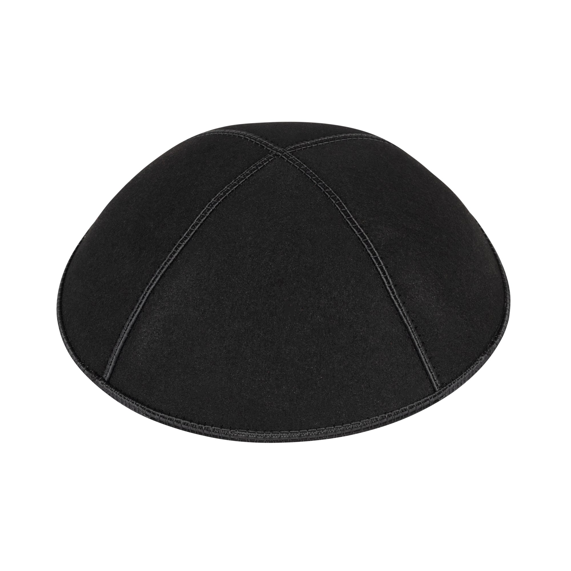 Leather Kippah - top view by iKippah