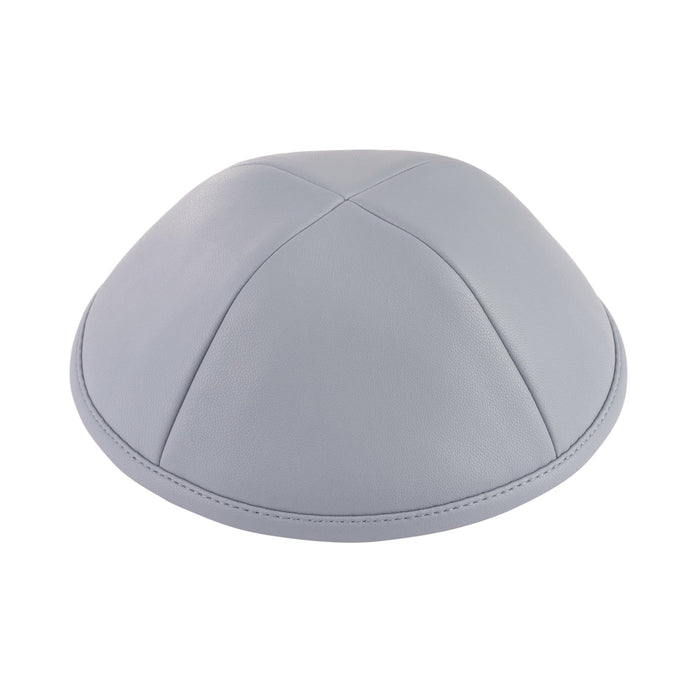 Periwinkle Leather Kippah for Shabbos - iKippah by Judaica Square