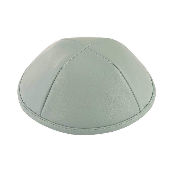 Mint Leather Kippah for Shabbos - iKippah by Judaica Square