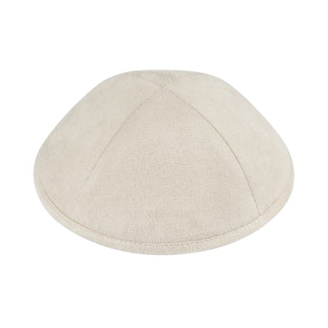 Beige Suede Kippah / Yarmulke by iKippah