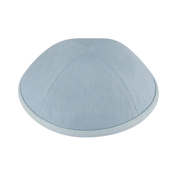 Blue Linen Kippah - iKippah by Judaica Square