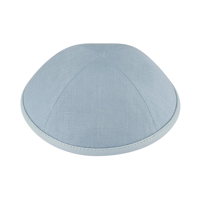 Blue Linen Kippah - iKippah by Judaica Square