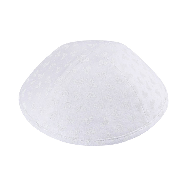 Cream Floral Kippah – Dressy Yarmulke