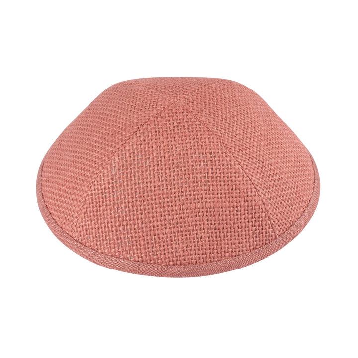 Salmon Burlap Kippah / Yarmulke
