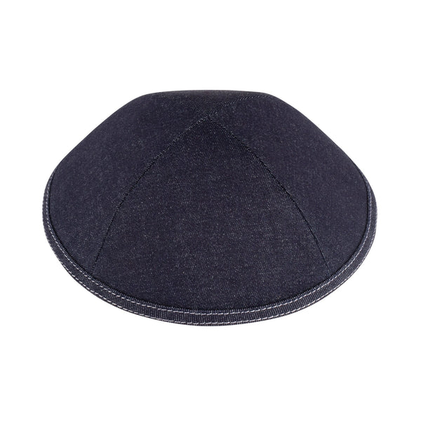 Navy Denim Kippah for Boys - iKippah by Judaica Square