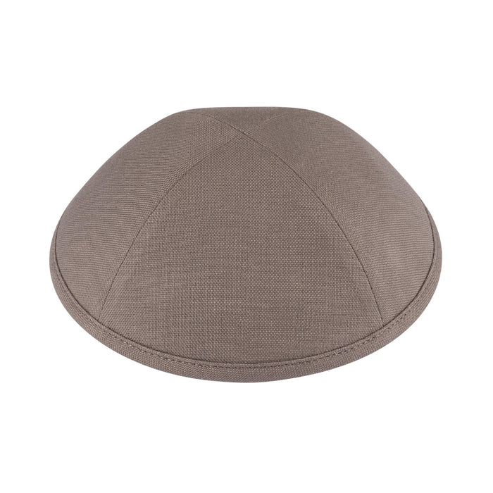 Gray Linen Kippah - iKippah by Judaica Square
