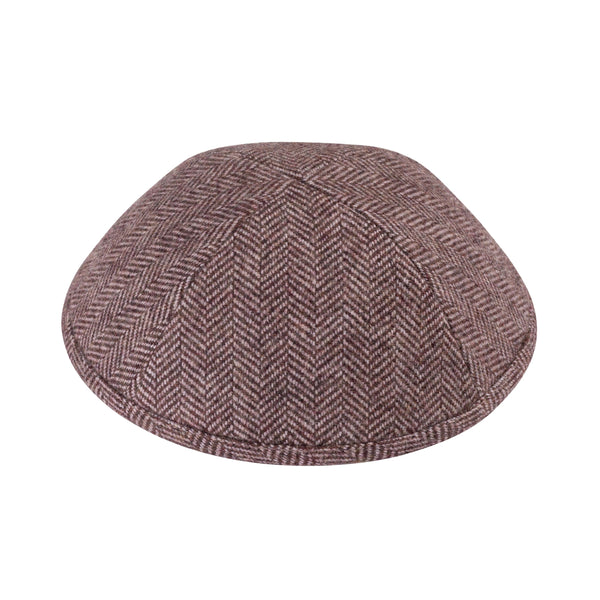 Maroon Wool Kippah - iKippah by Judaica Square